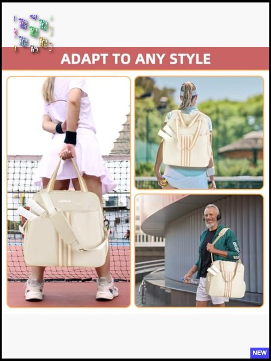 30L Pickleball Backpack with Shoe Compartment Versatile Sports Bag Tote Duffel main image 6